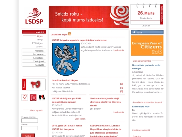 Latvijas Sociāldemokrātiskā strādnieku partija ( LSDSP ), 